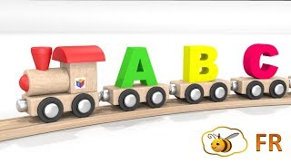 Apprendre l&#39;alphabet en français Le train et l’alphabet Dessin animé pour les petits