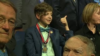 Ohio boy honored for generosity to U.S. military