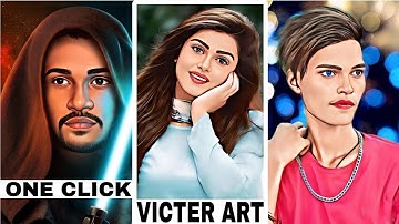 Create Victor Art Image just one click || Cartoon photo Editing in mobile Avatar||Deepakeditor