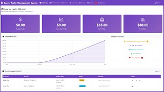 PHP MySQL प्रोजेक्ट में ब्यूटी सैलून प्रबंधन प्रणाली - पूर्ण डेमो + स्रोत कोड screenshot 2