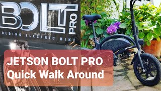 JETSON BOLT PRO - Electric Bike - Quick Walk-around and Answers to Questions.