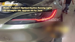 Model Y Juniper/3 Highland Daytime Running Lights LED Headlights DRL Upgrade Kit For Tesla Does Tesla Model Y Have Daytime Running Lights