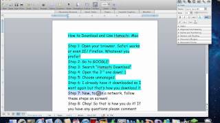 How To: Download and Use Hamachi for Mac