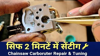 Chainsaw Carburetor Repair &amp; H-L Screw Adjustment | इलेक्ट्रो मित्रा Special 🔥 