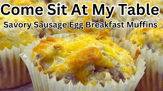 Savory Sausage Egg Breakfast Muffins