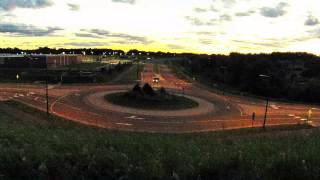 Time Lapse Video of Sunset over Roundabout