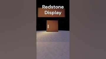 Redstone Display #minecraft #redstone