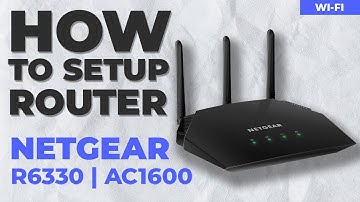 ✅ How to Setup NETGEAR R6330 | NETGEAR AC1600 Smart WiFi Router Dual Band Gigabit