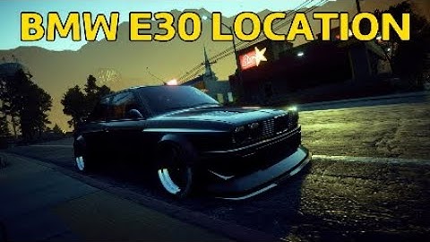 NFS PAYBACK | BMW E30 Location and Customization