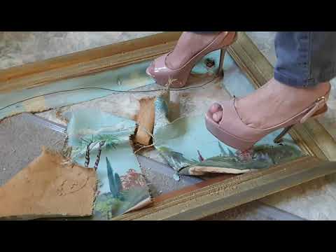 High heels crush old painting part2