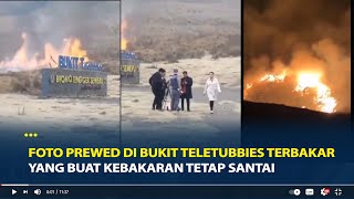 Viral Foto Prewed di Bukit Teletubbies Bromo Terbakar, yang Buat Kebakaran Tetap Santai