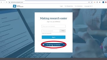 RefWorks: Creating an Account