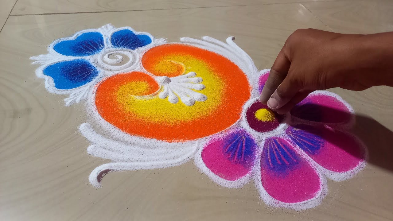 Simple Freehand Rangoli Design Easy Rangoli Daily Purpose Rangoli simple-freehand-rangoli-design-easy-rangoli-daily-purpose-rangoli