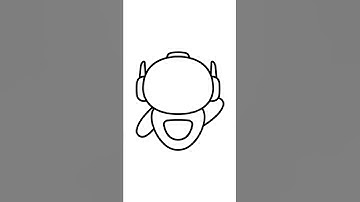 Drawing Robot Easy Way #shorts #robot