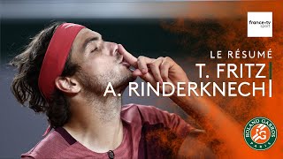 Roland-Garros 2023 : le résumé de A. Rinderknech vs T. Fritz