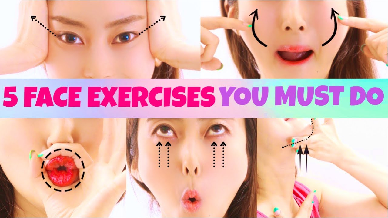 CC) 5 Face Yoga Exercises You Must Do For Glowing Skin