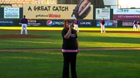 Bridgette Graham sings National Anthem- Camden Riv...