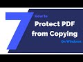 How to Protect PDF from Copying on Windows | PDFelement 7