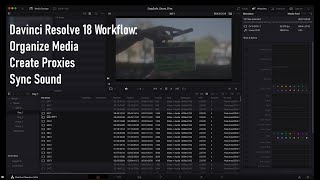 Davinci Resolve tutorial: Organization, Proxy Media, & Syncing Sound