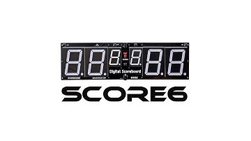 Arduino Scoreduino Scoreboard SCORE6- Large Table Tennis Scoreboard With 6 Displays