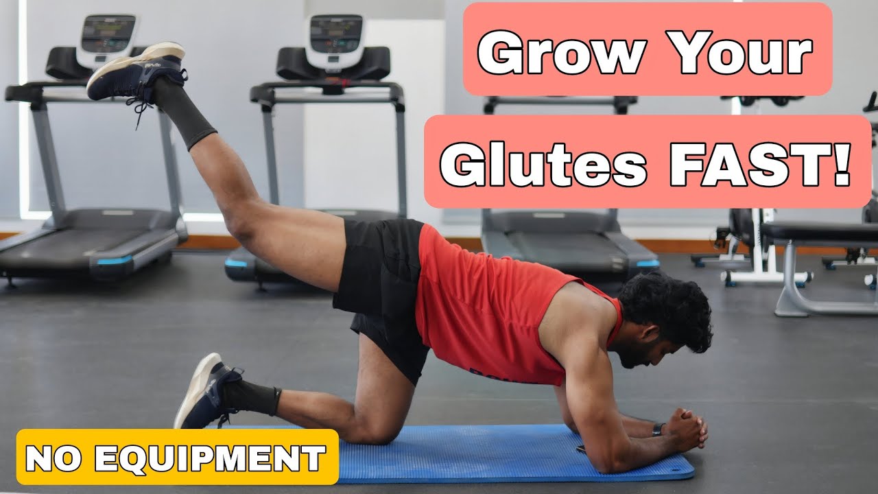 Glute Workout at Home | Grow Your Glutes Fast with No Equipment | 10 ...