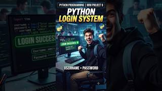 Python mini project 9💡🏆. Python Login System Using If-Else .Username & Password Validation .#python