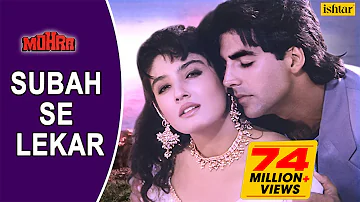 Subah Se Lekar - LYRICAL VIDEO | Mohra | Akshay Kumar, Raveena Tandon | #90sBollywoodSong