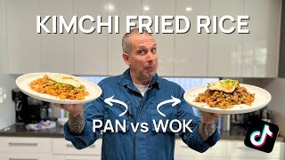 2 Ways to Make Delicious Kimchi Fried Rice - Wok VS Pan | My Viral TikTok Recipes