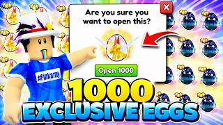 Opening 1000 EXCLUSIVE Eggs in Pet Simulator 99