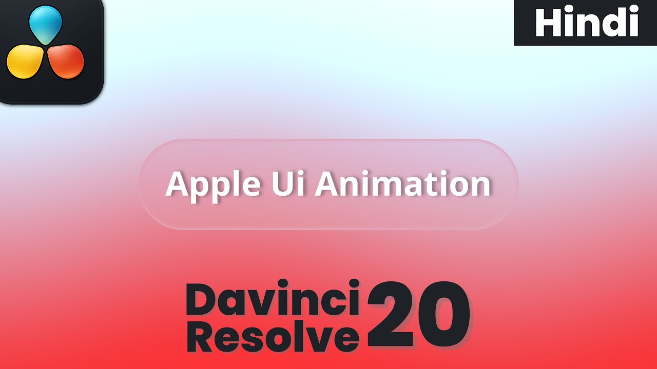Apple Ui Animation In Davinci Resolve | Motion graphics davinci resolve