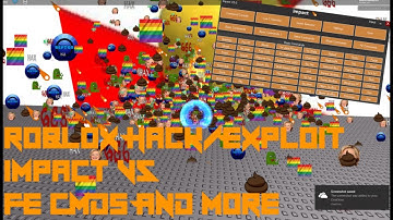 Roblox Hack/Exploit: Impact V5(Patched)Full LUA C, FE CMDs, Rich, Mems, And More!