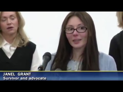 Janel Grant's First Public Appearance - YouTube