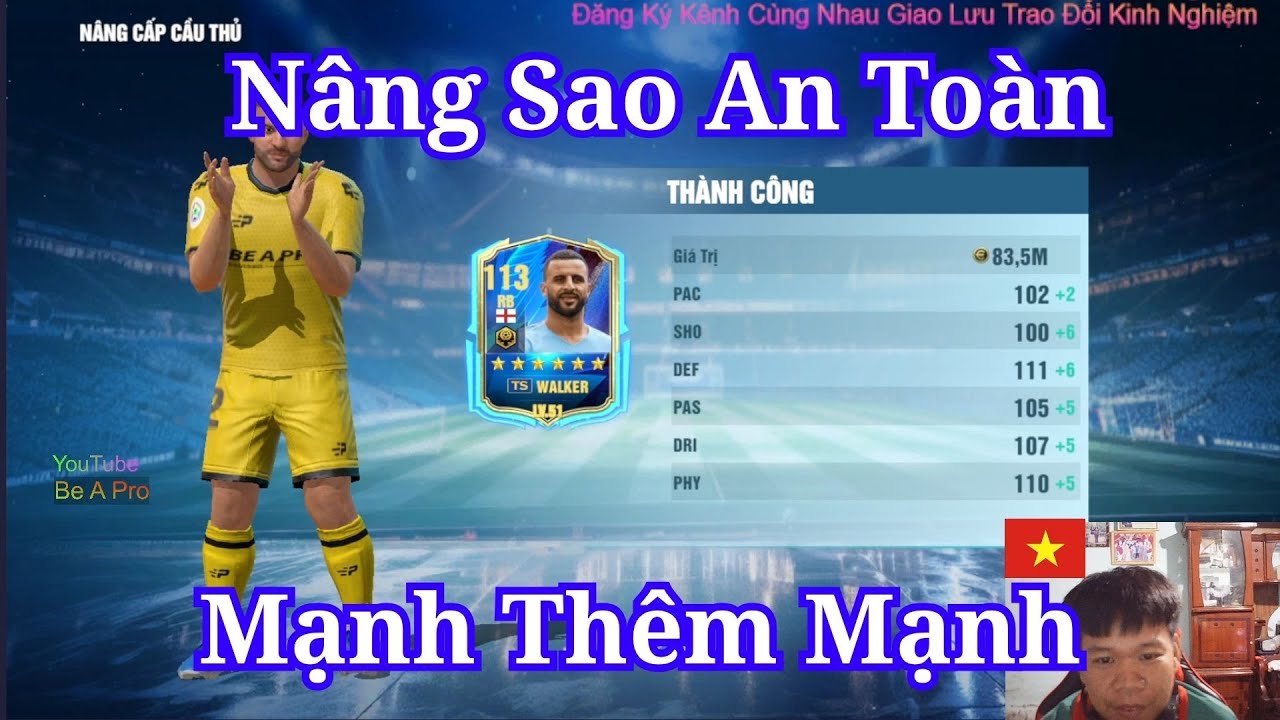 ⭐ Nâng Sao An Toàn Không Lo Bay Cầu Thủ 🔒 | Bí Kíp Hiếm Có Be A Pro Football ⚽