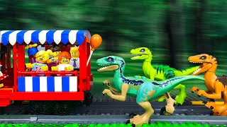 Лего ЛЕГО ДИНОЗАВРЫ АТАКА ПОЕЗД ДИСНЕЙ LEGO Мультики про Динозавров