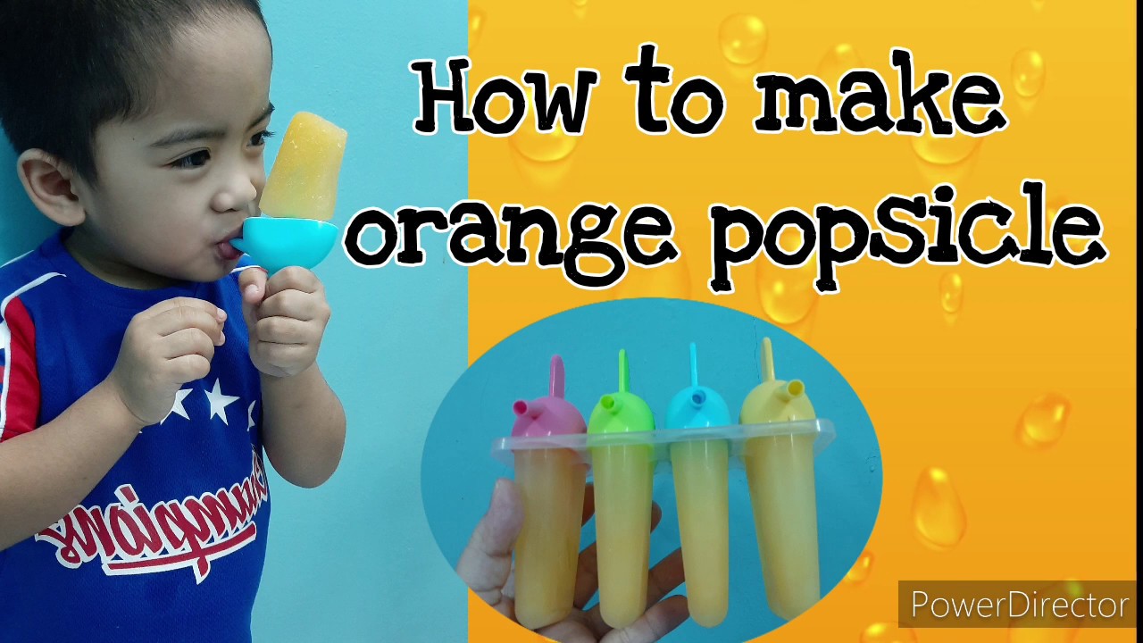 V4 How to make orange popsicle Homemade Orange Popsicle Pure