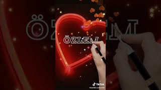 İsme Özel Yazı kalem yazısı ÖZLEM #ÖZLEM