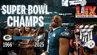 Super Bowl Champions Over Time (Animated Chart) | 1966-2025