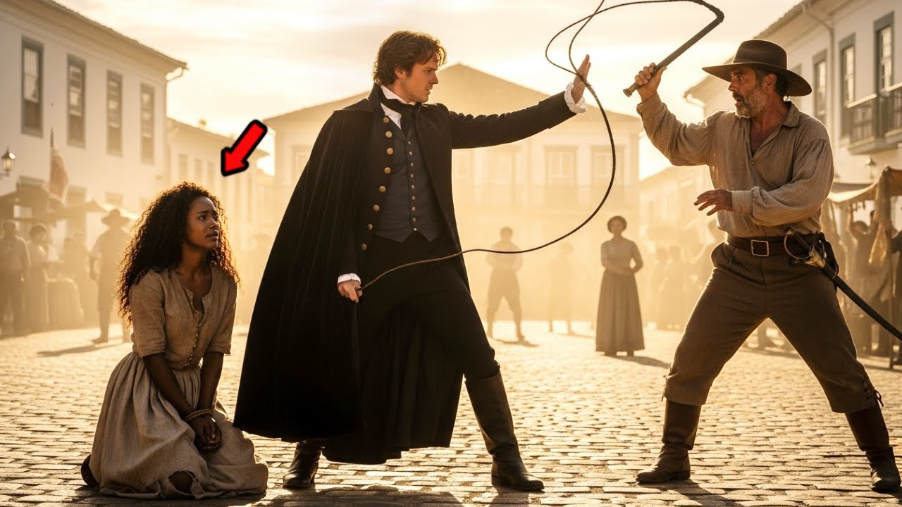 💔 A ESCRAVA FOI CHICOTEADA EM PRAÇA PÚBLICA… ATÉ QUE O BARÃO TIROU O MANTO E A PROTEGEU!