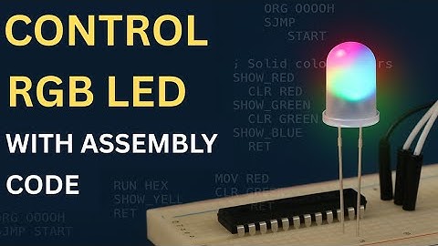 AT89S52 Assembly Programming for Beginners | RGB LED Project Explained