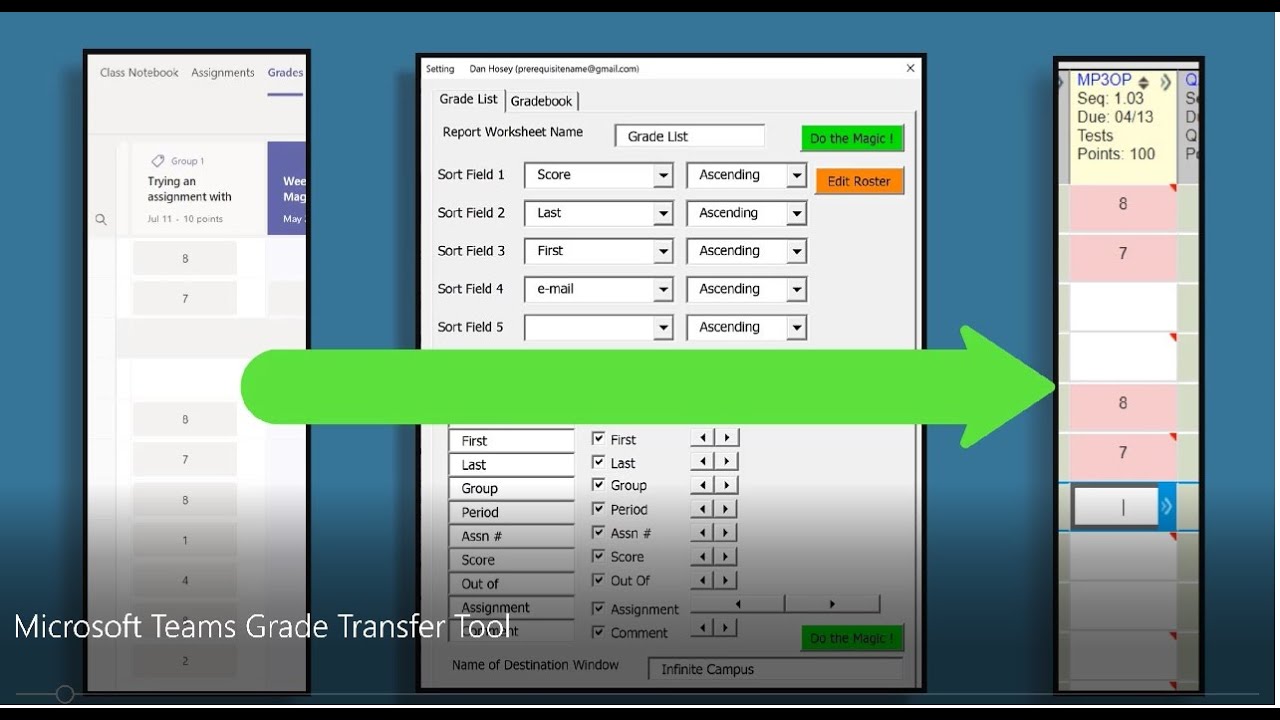Transfer Grade Microsoft Teams Grade Transfer Tool (or Google Classroom or Canvas ...