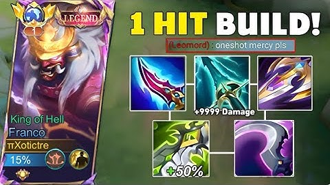 BESTE 1-HIT BUILD VOOR EXP FRANCO 2024 !! (100% kapot) FRANCO VOLLEDIGE SCHADE BUILD GAMEPLAY ~ MLBB