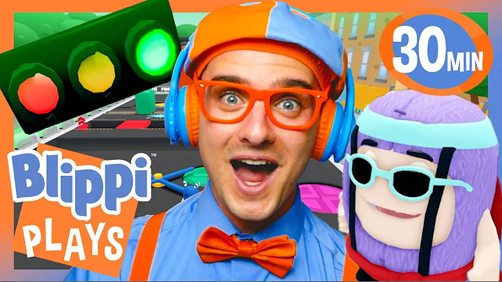 Blippi Plays Red Light Green Light on Obby Bods! | BEST OF BLIPPI PLAYS ROBLOX! | Kids Gaming Videos