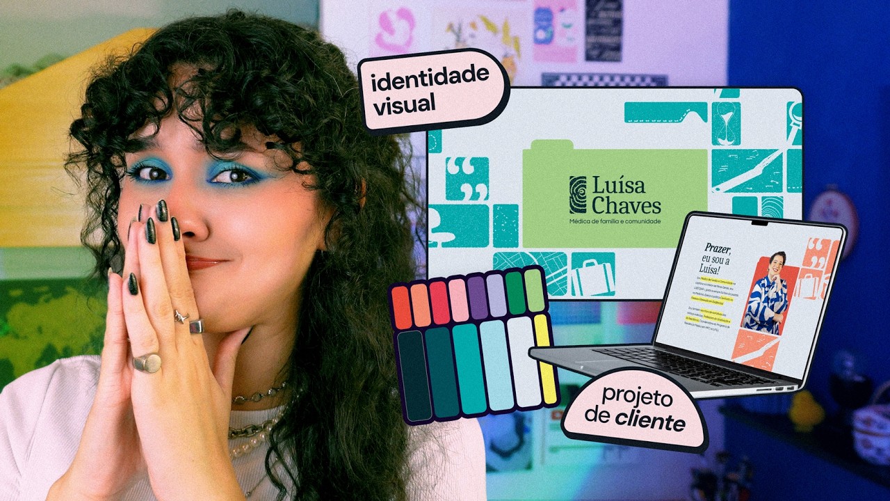 fiz a identidade visual de uma médica (sem elementos de medicina) ✷ logo, cores, apresentação...