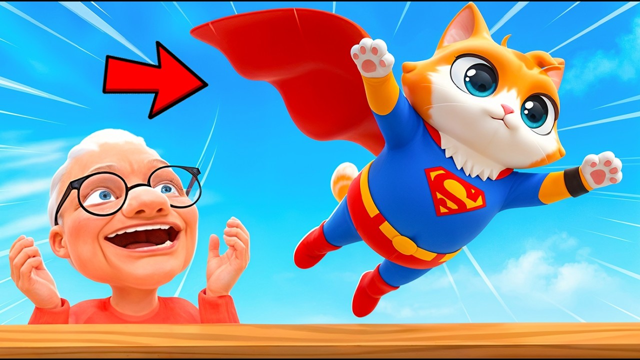 صرت بطل خارق وحاولت أطير ! لكن الجدة خربت كل شي 💀😱 | I Am Cat VR