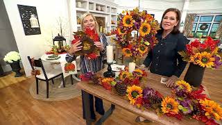 Sunflower, Berry and Hydrangea Collection by Valerie on QVC