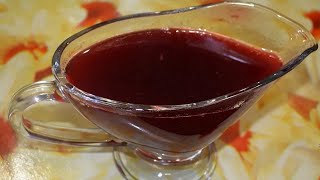 Соус из красной смородины к мясу./Sauce for meat. Соус из красной смородины к мясу./Sauce for meat.