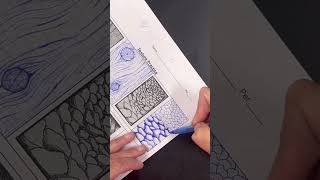 Rock Texture in Pen