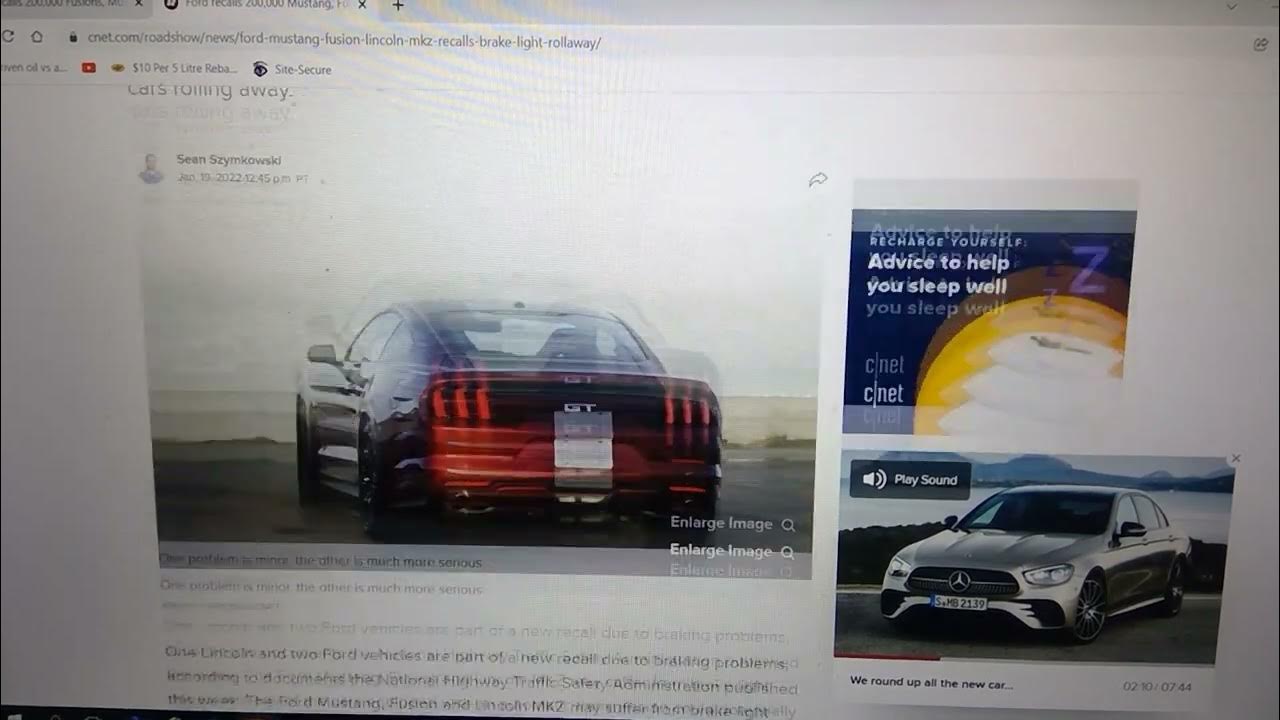 Ford Recalls 200,000 Fusions, Mustangs, Lincoln MKZ Brake Issues - YouTube