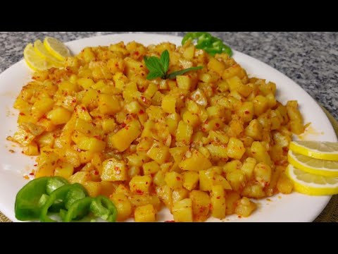 مفركة البطاطا بزيت الزيتون من أسرع و أسهل و أشهى الأكلات الي ممكن تحضروها بربع ساعة