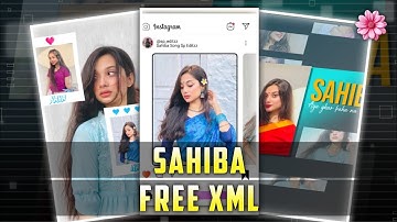  Sahiba🧚 | Ae Inspired | Alight motion | Xml File 